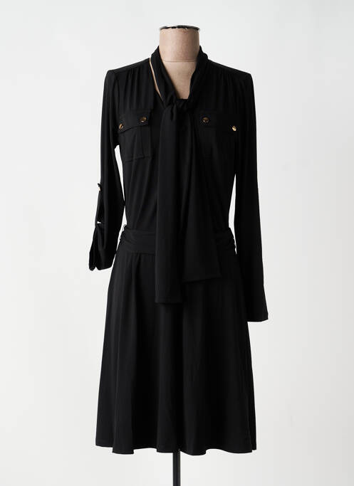 Rochie midi mâneci lungi mâneci lungi negru K-DESIGN femme