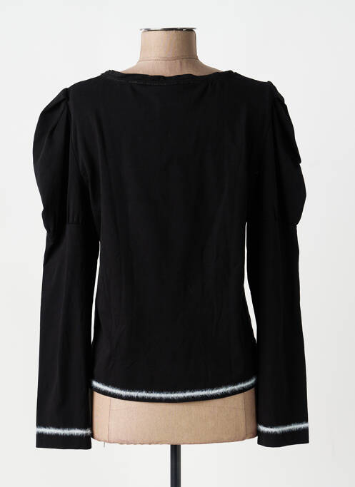 Top țesătură jersey mâneci lungi negru ELISA CAVALETTI femme