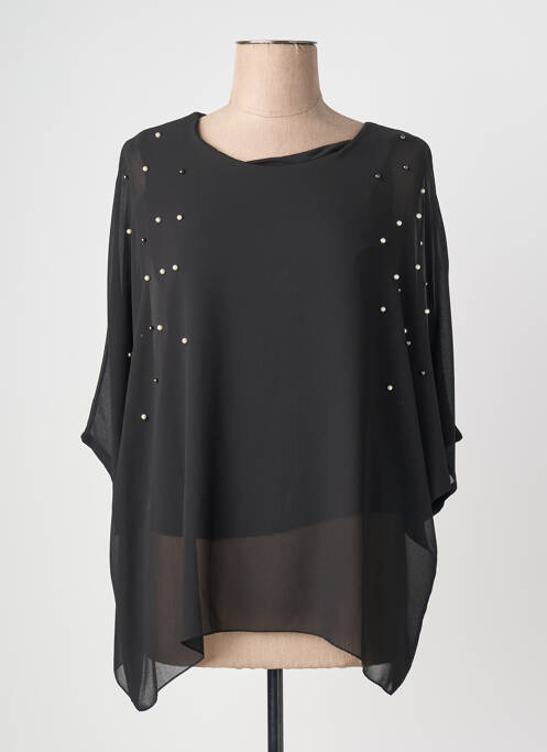 Bluză guler rotund mâneci lungi negru QUATTRO femme