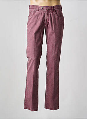 Pantalon chino țesătură melanj violet LUIGI MORINI bărbat