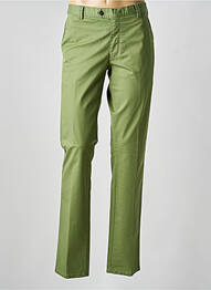 Pantalon chino elasticitate mărime normală verde MEYER bărbat