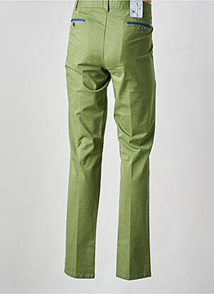 Pantalon chino elasticitate mărime normală verde MEYER bărbat