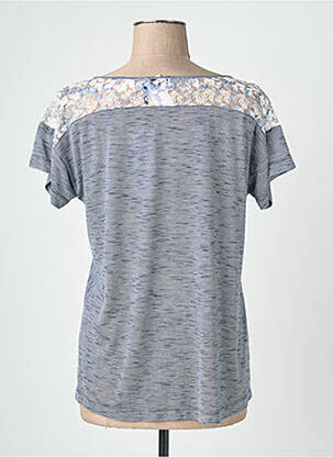 Tricou elasticitate mâneci scurte albastru QUATTRO femeie