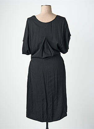 Rochie midi croială fluidă mâneci scurte negru QUATTRO femeie