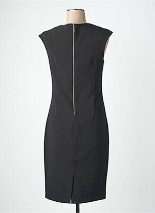 Rochie midi închidere cu fermoar la spate mâneci scurte negru QUATTRO femeie