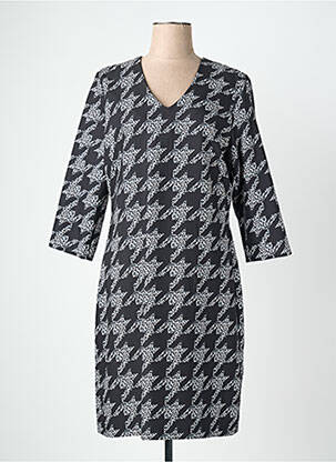Rochie midi mâneci 3/4 mâneci 3/4 negru QUATTRO femeie