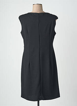 Rochie midi țesătură crep mâneci scurte negru QUATTRO femeie