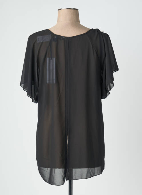 Top croială fluidă mâneci scurte negru QUATTRO femme