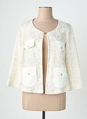 Jachete casual guler rotund alb QUATTRO femeie