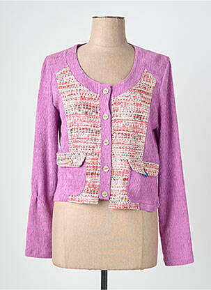 Jachete casual guler rotund violet QUATTRO femeie