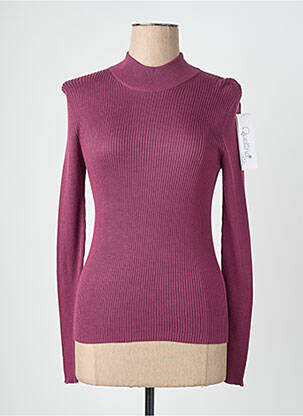 Pulover croială cambrată mâneci lungi violet QUATTRO femeie