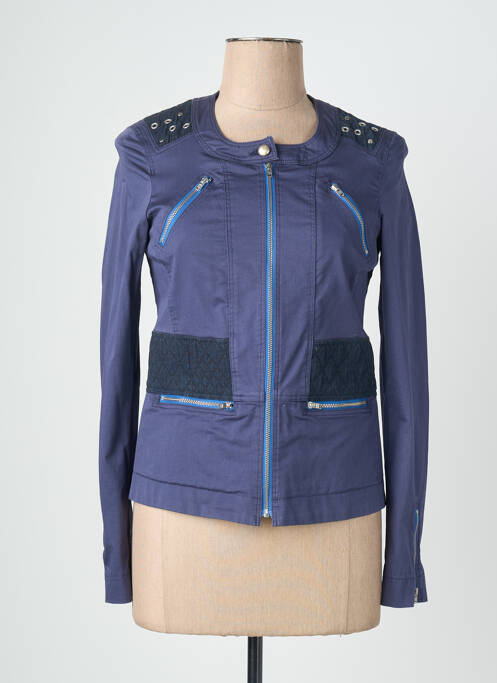 Jachete casual guler rotund albastru QUATTRO femme