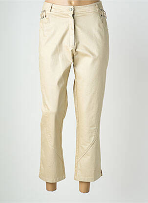 Pantalon 7/8 elasticitate mărime normală bej QUATTRO femeie