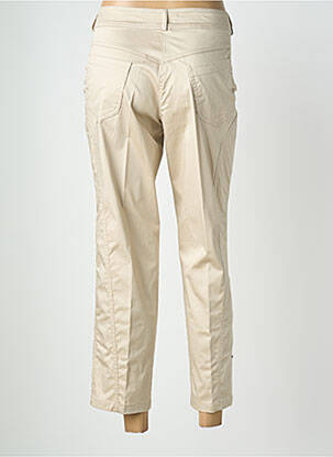 Pantalon 7/8 talie cu cleme mărime normală bej QUATTRO femeie