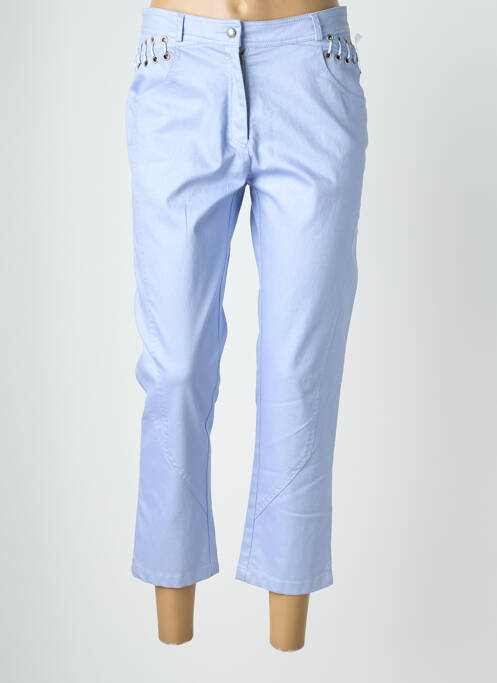 Pantalon 7/8 elasticitate mărime normală albastru QUATTRO femme
