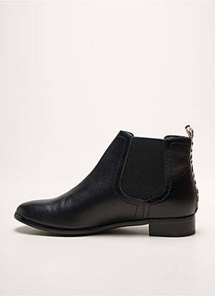 Botine/ghete țesătură satinată toc plat până la 3 cm negru EMILIE KARSTON femeie