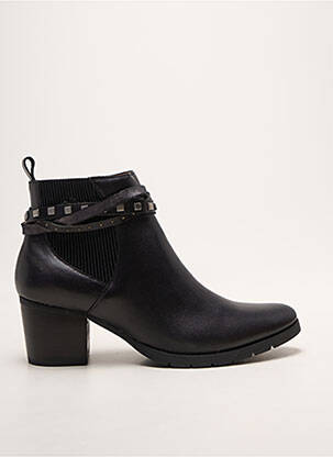 Botine/ghete material neted toc de 4 la 6 cm negru EMILIE KARSTON femeie