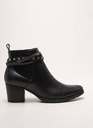 Botine/ghete material neted toc de 4 la 6 cm negru EMILIE KARSTON femme