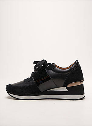 Adidași material neted toc de 4 la 6 cm negru EMILIE KARSTON femeie