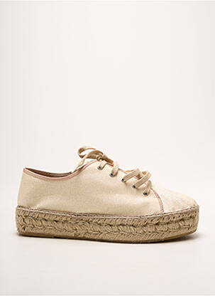 Espadrile închidere cu șireturi toc de 4 la 6 cm bej LA MAISON DE L'ESPADRILLE femeie