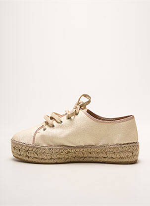 Espadrile închidere cu șireturi toc de 4 la 6 cm bej LA MAISON DE L'ESPADRILLE femeie