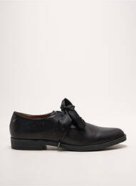 Derby-uri țesătură satinată toc plat până la 3 cm negru EMILIE KARSTON femme