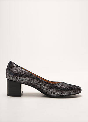 Pantofi cu toc țesătură satinată toc de 4 la 6 cm argintiu EMILIE KARSTON femeie
