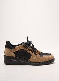 Adidași toc platformă toc de 4 la 6 cm bej INFINI femme