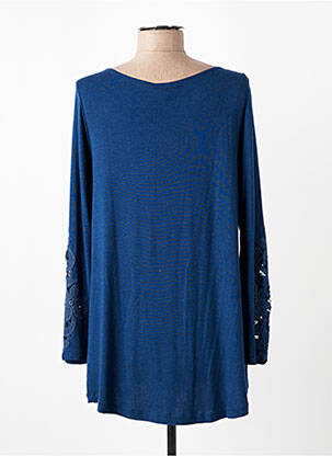 Tricou mâneci lungi mâneci lungi albastru SUGGEST femme