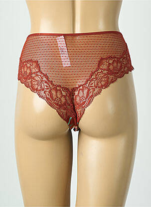Shorty efect material satinat maro AUBADE femeie