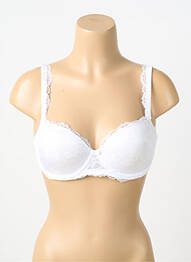 Sutien efect material satinat top sutien modelat alb MARIE JO femeie