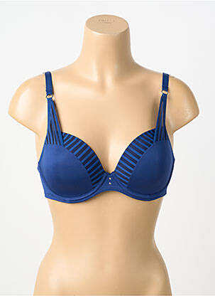 Sutien efect material satinat top sutien modelat albastru MARIE JO femeie