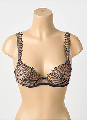 Sutien broderie top sutien modelat negru IRIS WAN HERPEN X AUBADE femeie