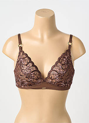 Sutien fără armatură bralete maro CHANTELLE femeie