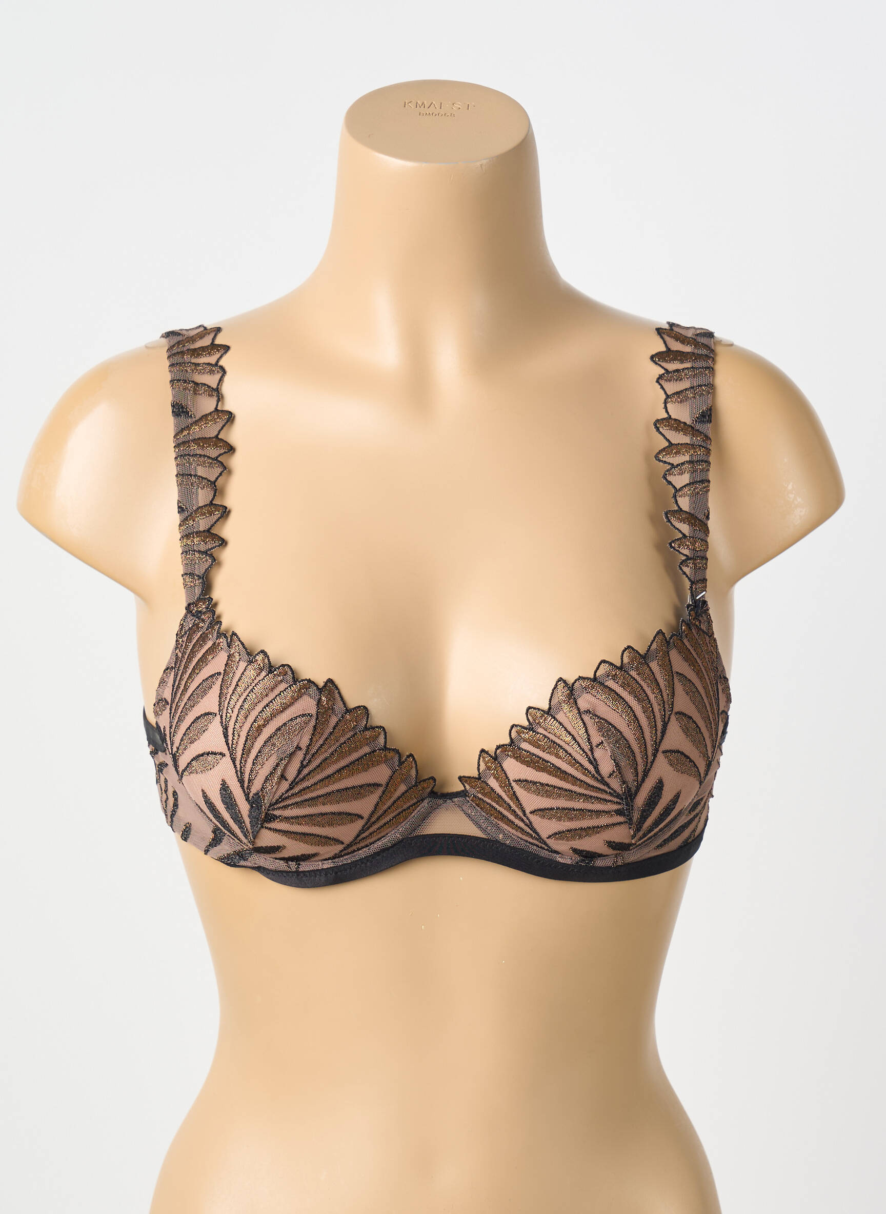 Sutien broderie top sutien modelat negru IRIS WAN HERPEN X AUBADE femeie