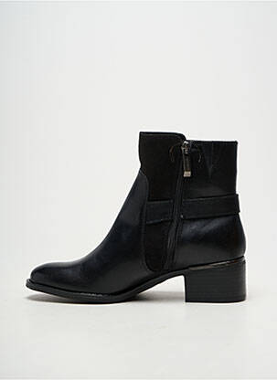 Botine/ghete țesătură satinată toc de 4 la 6 cm negru TAMARIS femeie