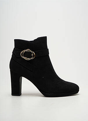 Botine/ghete toc pătrat toc de 7 la 9 cm negru TAMARIS femme