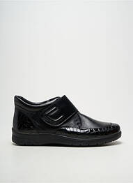 Botine/ghete țesătură satinată toc plat până la 3 cm negru ARA femme