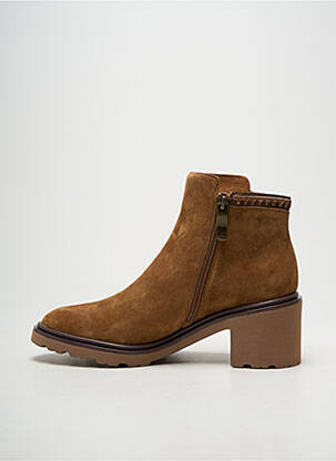 Botine/ghete toc pătrat toc de 7 la 9 cm maro MAM'ZELLE femeie