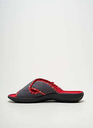 Papuci/pantofi de casă arcadă plantară toc plat până la 3 cm gri FARGEOT femme