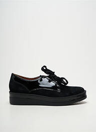 Derby-uri material neted toc plat până la 3 cm negru MAM'ZELLE femme