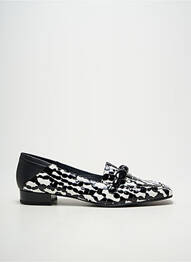 Mocasini țesătură satinată toc plat până la 3 cm negru DANSI femme
