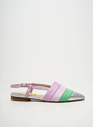 Sandale/pantofi decupați chiquet toc plat până la 3 cm violet DANSI femeie