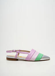 Sandale/pantofi decupați chiquet toc plat până la 3 cm violet DANSI femme