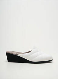 Mulete/saboți toc de 4 la 6 cm alb HELLER femme