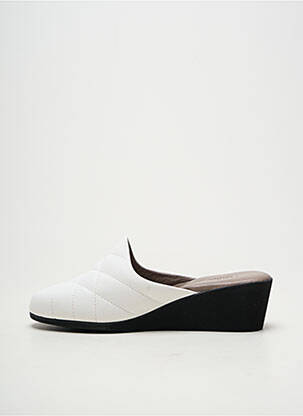 Mulete/saboți toc de 4 la 6 cm alb HELLER femme