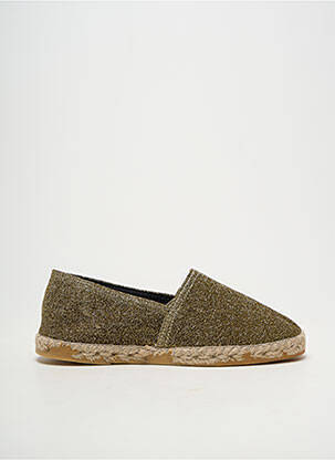 Espadrile țesătură satinată toc plat până la 3 cm auriu LA MAISON DE L'ESPADRILLE femeie