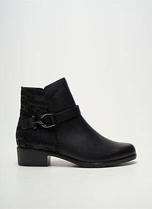 Botine/ghete umplută toc plat până la 3 cm negru REMONTE femeie