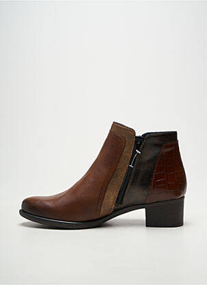 Botine/ghete umplută toc de 4 la 6 cm maro REMONTE femeie