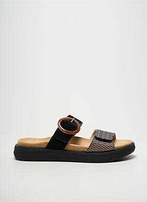 Mulete/saboți arcadă plantară toc de 4 la 6 cm negru REMONTE femme